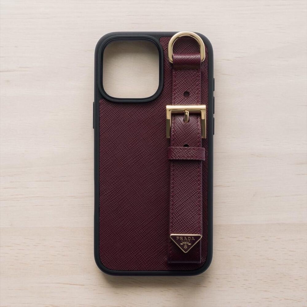 Prada Saffiano Leather iPhone 16 Pro Max Case